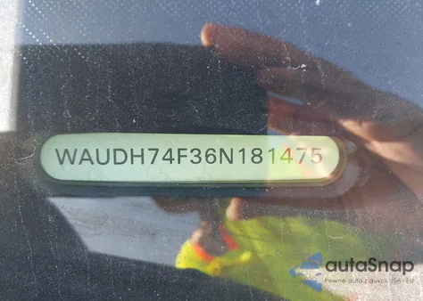 2006 Audi A6 3.2 from USA, damaged, VIN WAUDH74F36N181475